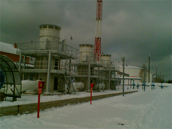 Строительство резервуара РВСПК-50000 на территории ЛПДС "Мозырь"