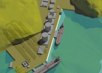 Нефтегазовый терминал в районе Киркенеса