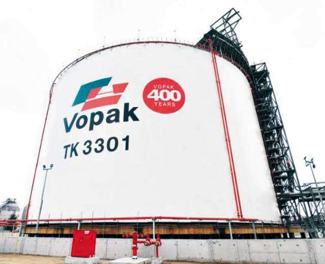 Резервуар компании Vopak Резервуар компании Vopak